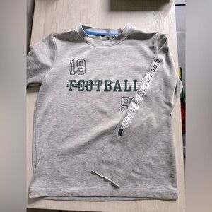 Boys Vineyard Vines Gray Football Long Sleeve Tee